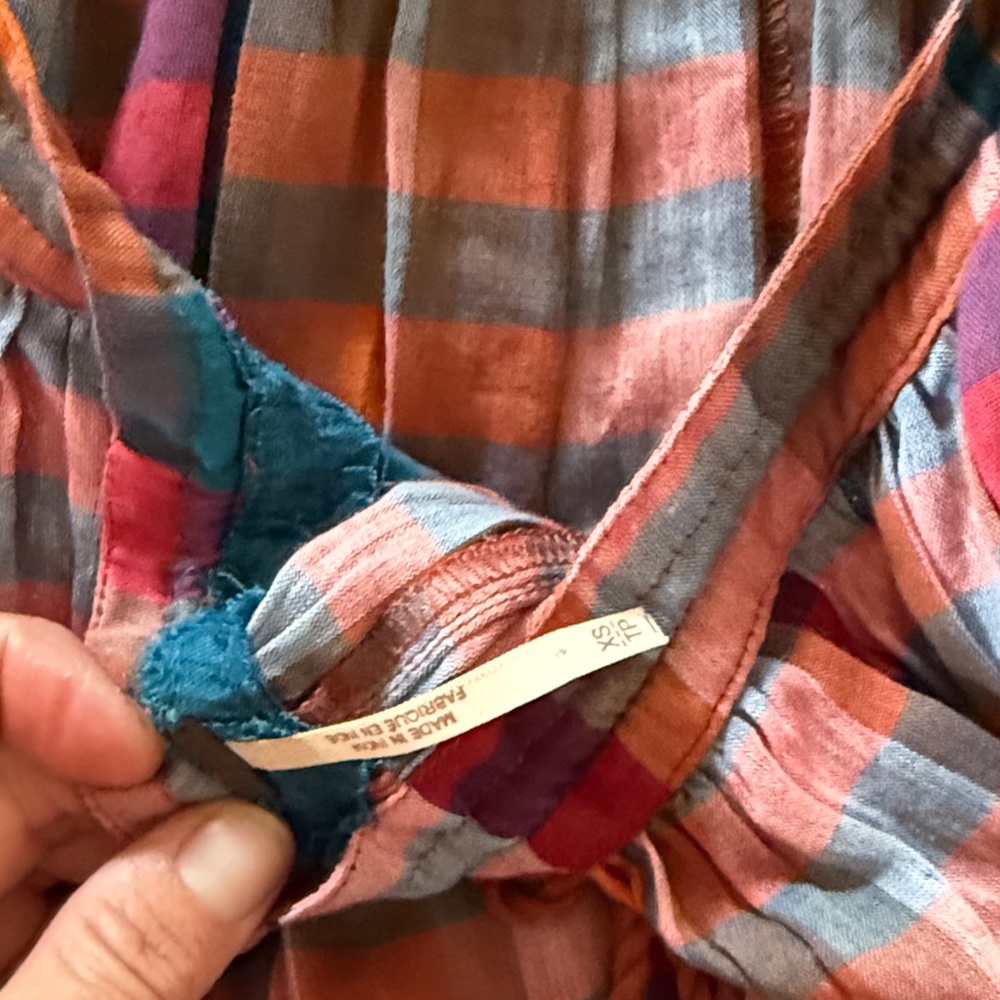Free People Multicolor Plaid Maxi Dress - Picture 4 of 7